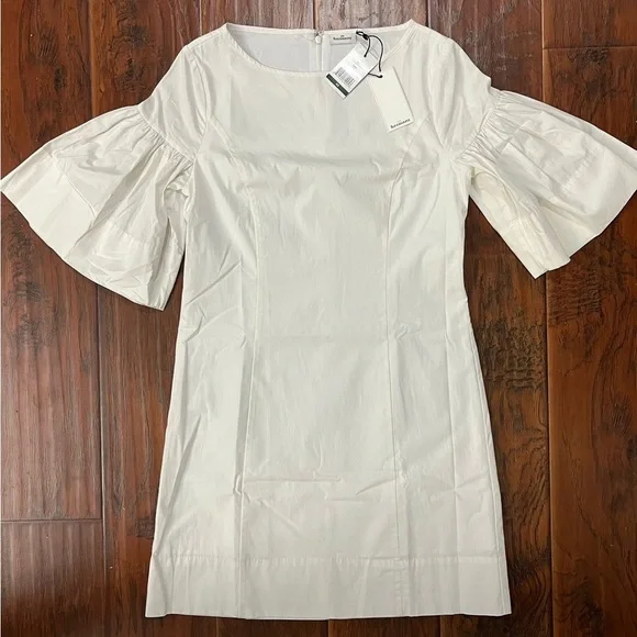 NWT Hermoza – Magdalena Short Sleeve Mini Dress in White Size XS - Picture 2 of 10